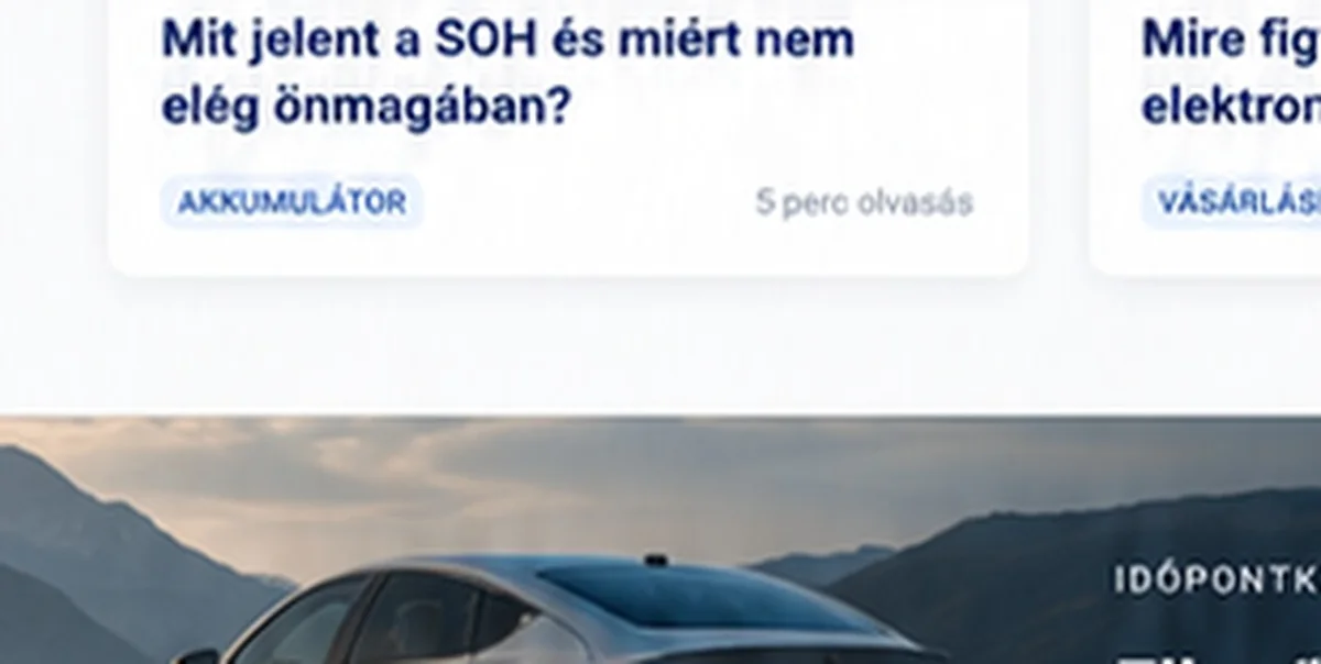 Elektromos autó úton